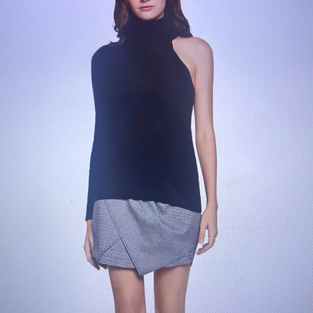 Bcbgeneration One Shoulder Turtleneck Sweater - image 1